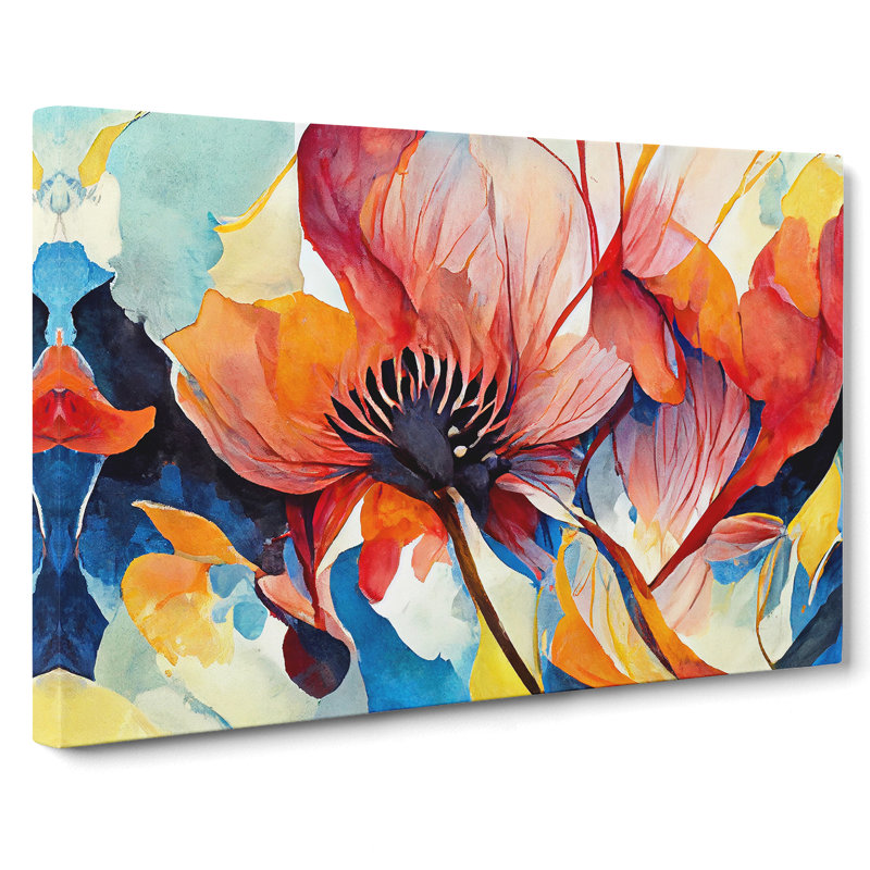 Floral Abstract Vol.2 - Wrapped Canvas, 40cm H x 60cm W x 3cm D