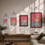 Woman with Lollipop Retro - Framed Print-323193147-323193144