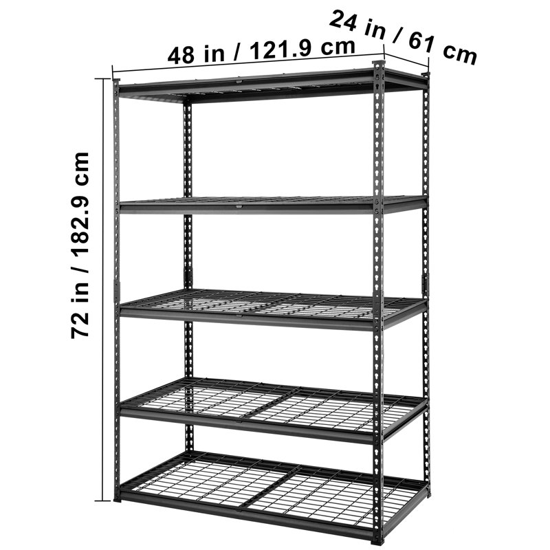 Adjustable Storage Rack, 72" H x 48" W x 24" D
