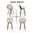 Modern 26" Swivel Leather Counter Stool Upholstered Seat With Sturdy Wood Frame-245914480
