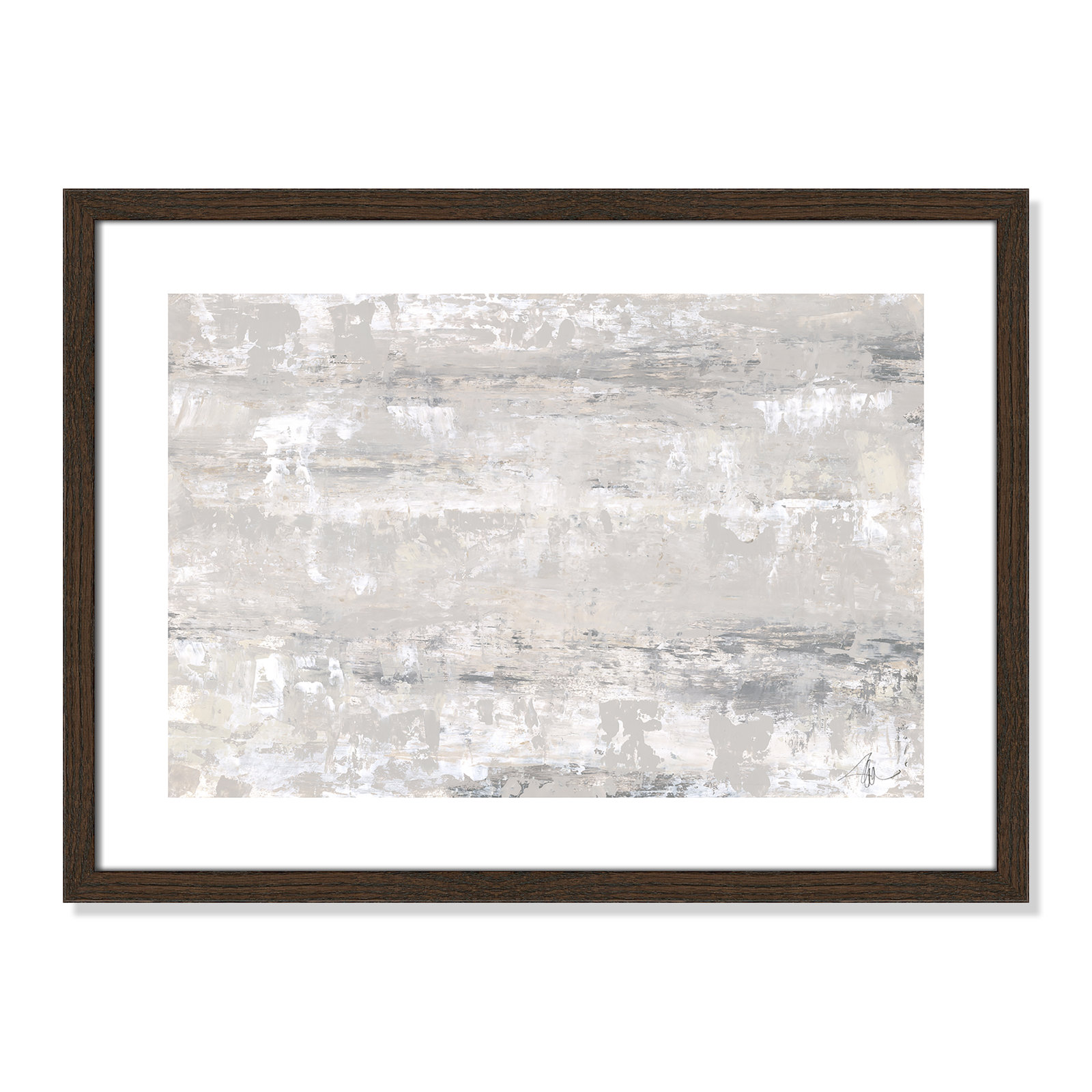 Desert Winds by Filippo Ioco - Print, Walnut Wood Framed Paper, 17" H x 23" W x 0.75" D