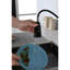 Robinet de cuisine noir mat avec bec rétractable, acier inoxydable, poignée simple, conception moderne, robinet à empreinte digitale facile à installer, installation sur le plancher, installation et fonctionnement simples-1723978605