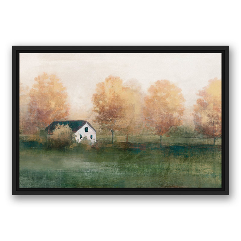 Paysage d'automne, H 17,75 po x l 25,75 po x P 1,75 po