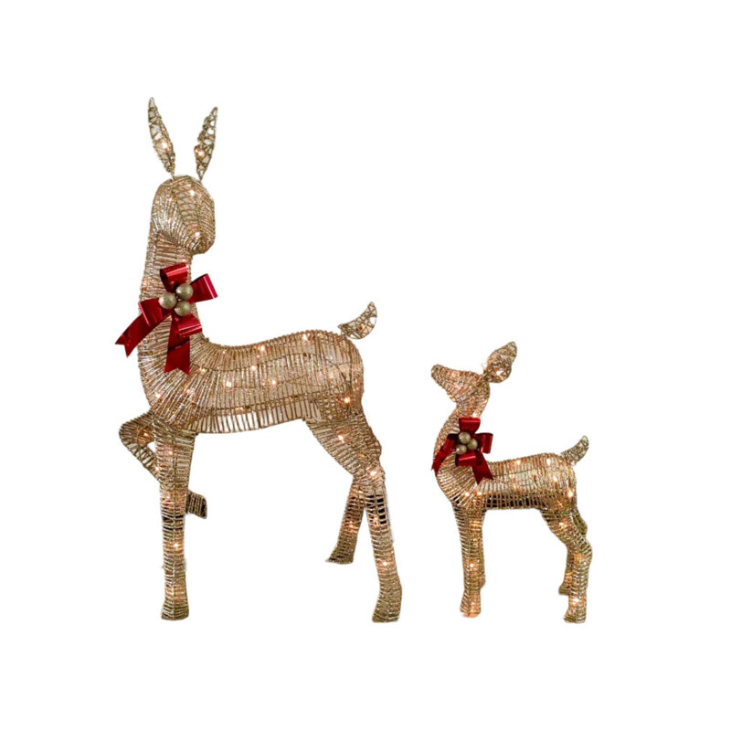 Ensemble de 2 cerfs 2 pièces