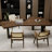 Nut-brown Free Form Solid Wood desk-485379216-485379219
