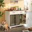 Table d'appoint pour chien avec caisse pour chien