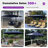 8' Square Medium Cantilever Navy Umbrella Aluminum Offset with Base and 360-degree Rotation-67120539