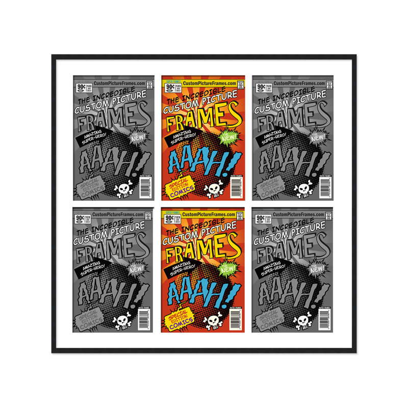 Cadre photo Collage, Noir / blanc, 7,125 po x 10,5 po, 29 po x 26 po