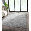 Tapis à motif de treillis gris et crème Talas