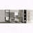 55 Inch Wall-Mount 3-in-1 Mirror Cabinet with Adjustable Shelf