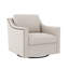 Chaises d'appoint pivotantes, lin en coton, chaise cloutée moderne pour la maison