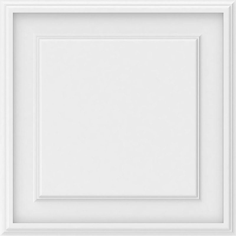 Legacy Raised Decorative Wall Panel, 18"H x 18"W x 0.63"D