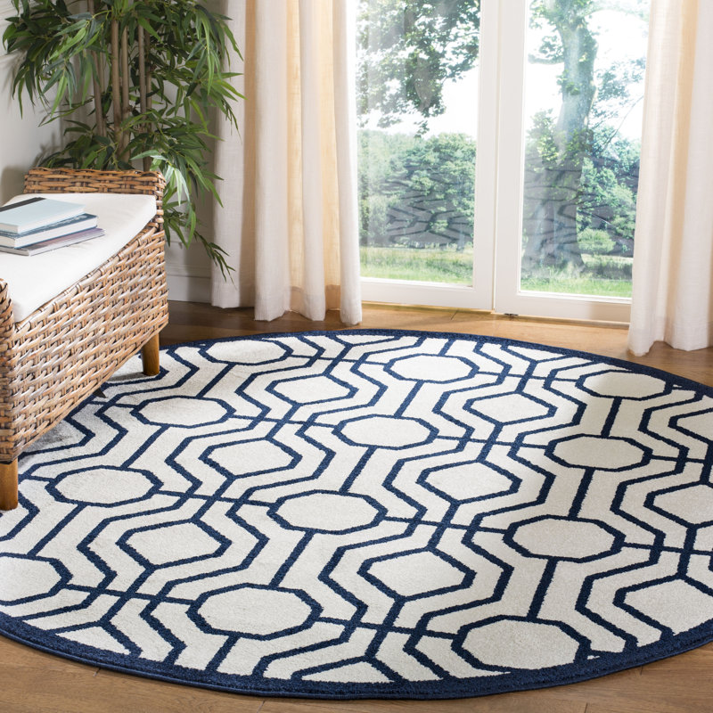 Arfon Performance Geometric Rug, Round 7'