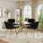 47in Round Glass Dining Set-2106270932-2106270938-2087754965