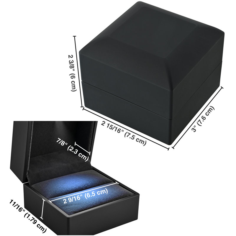Boîte à bijoux de mariage, Noir