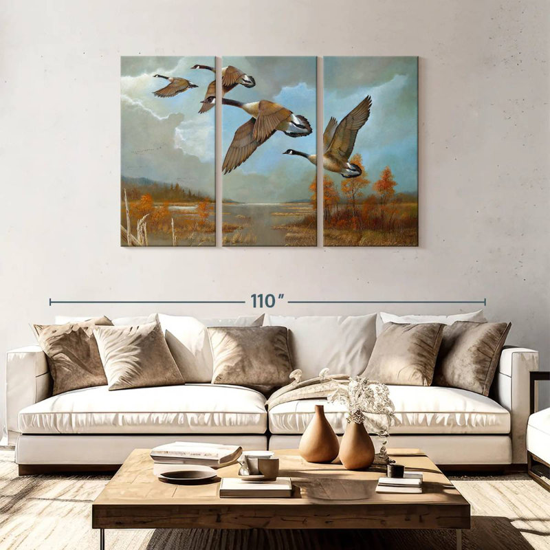 Brampt Canadian Geese, 48" H x 74" W