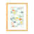 Toile avec cadre en bois beige sélectionné