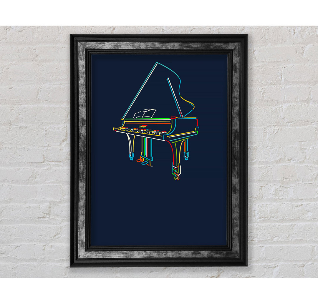 Rainbow Piano - Einzelner Bilderrahmen Kunstdrucke