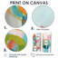 Décoration murale rose rose bleu Minimalims Fludity V-114713946-114713945-114713947