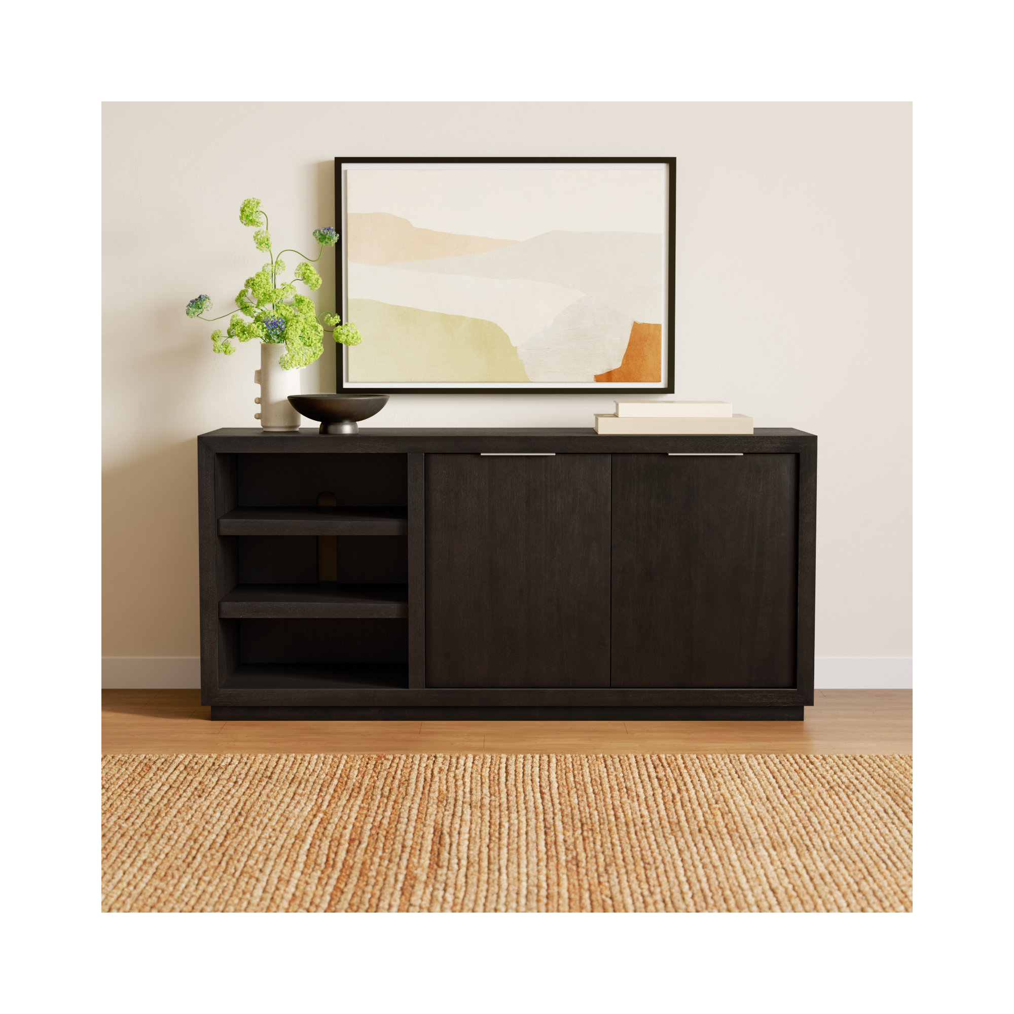 Eloise 64'' Media Console, Basalt Gray