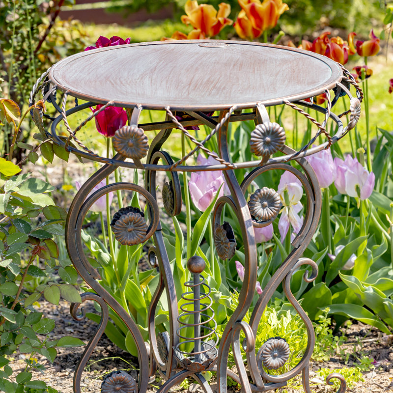 Table bistro en métal "Copenhagen 1843" Zaer SA, Bronze antique