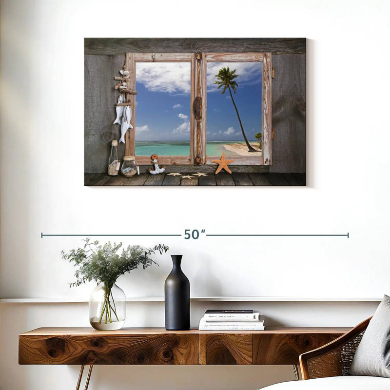 Lilie Nautical Themed Window, 24" H x 36" W