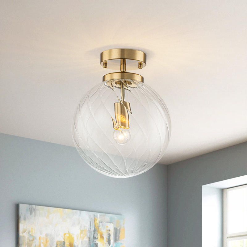 Plafonnier semi-encastré orbe 1 lumière