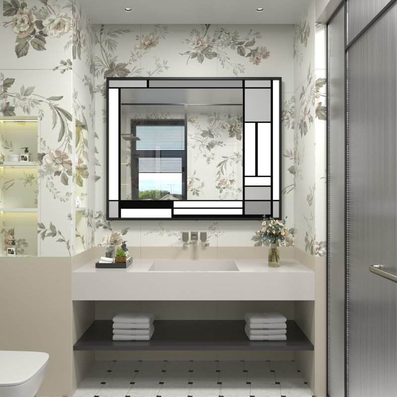 Romilly Metal Mirror, Plain, 40" x 32"