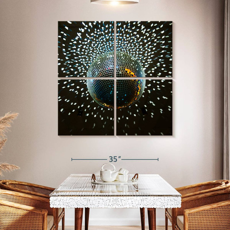Abarca Disco Ball Lights, 45" H x 45" W