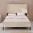 Metal Platform Bed Frame Featuring A Convenient Charging Station