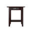 Table de bout en bois massif Jarrah avec prises intégrées-124074400-16799728