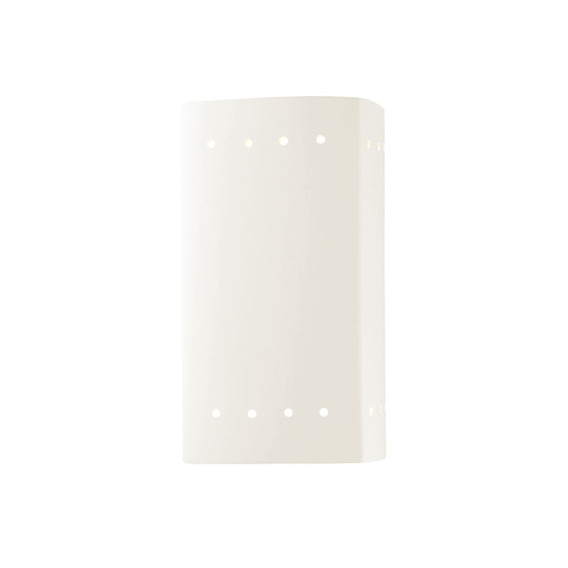 Juliannah 1 - Light Flush Mounted Sconce, Gloss White, No