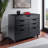 Sutton Multi-Storage Mobile Cabinet with 5 Drawers in Black, 26.1'' H X 31.89" W X 15.85'' D-1947913399