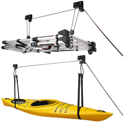 Iron Ceiling Mounted Adjustable Multi-Use Kayak Rack