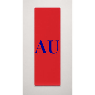 Australia World Flag Luxury Diamond Monogram — White Red Blue — Tall Canvas Wall Art