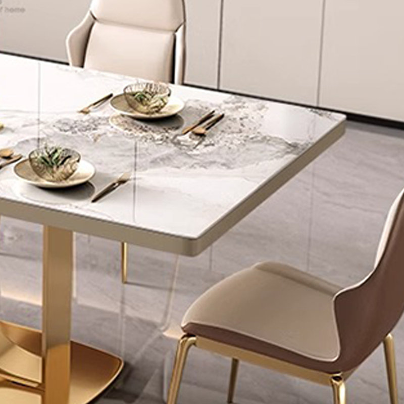 Table et chaise de salle à manger moderne et légère, H 28,7 po x L 55,1 po x l 31,1 po