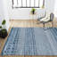 Tapis bleu marine / crème Bouvard-1972096626