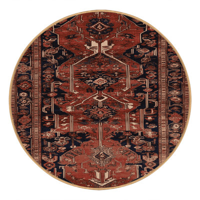 Machine Washable Turkish Brown Area Rug