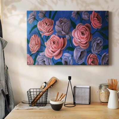 Layered Petals III-Gallery Wrapped Canvas