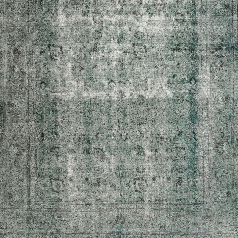 Tapis gris clair Deegan, Carré 3 pi