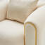 Chaise d'appoint Sassani - crêpe / or