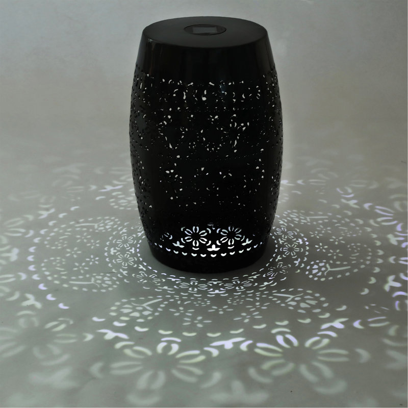 Solar Side Table,Black, Black