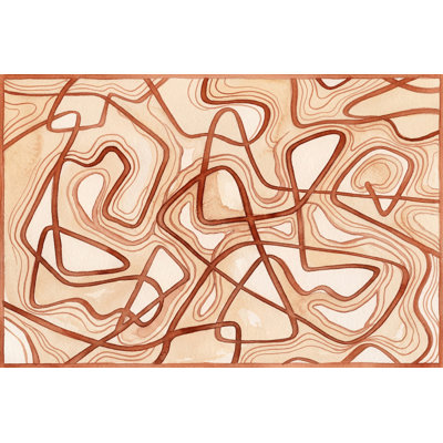 Papier peint aquarelle texturé, lignes murales amovibles peintes