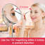 Miroir de maquillage grossissant 10X, miroir de table de 8 pouces avec grossissement 1X / 10X double face