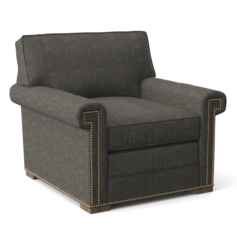 Fauteuil 36 po Davidson, Oui, Chenille nomade ardoise Crypton®, Wrenn