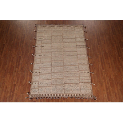 Tapis marocain à rayures All-Over 6 x 9