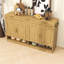 Buffet Farmhouse avec tablette réglable, 3 tiroirs, 4 portes et compartiments ouverts-1359142406