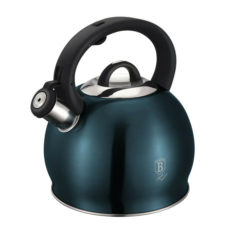 Berlinger Haus 3L Stainless Steel Whistling Stovetop Kettle, Blue