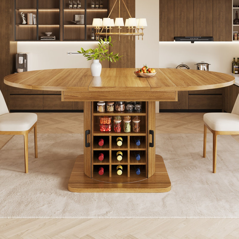 Extendable Dining Table, Brown