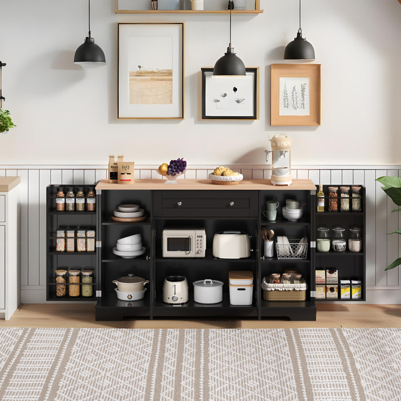138cm Sideboard, Black